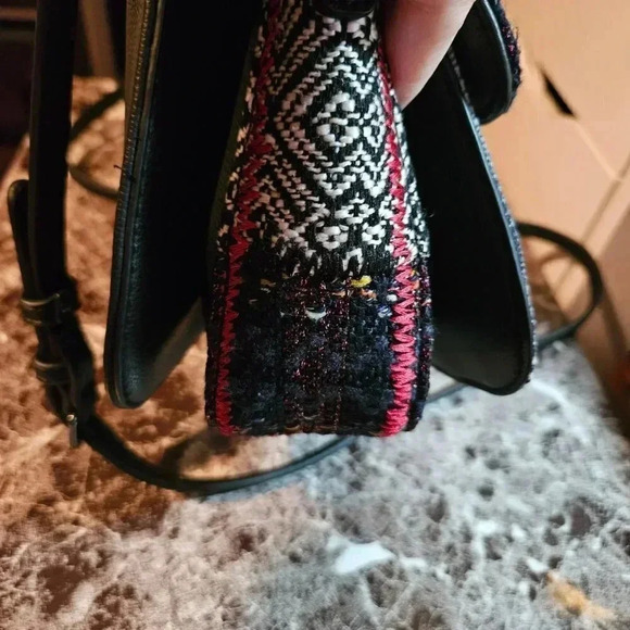 Desigual  | Patchwork Vegan Leather Crossbody/Shoulder Bag with Removable Strap - Picture 7 of 16